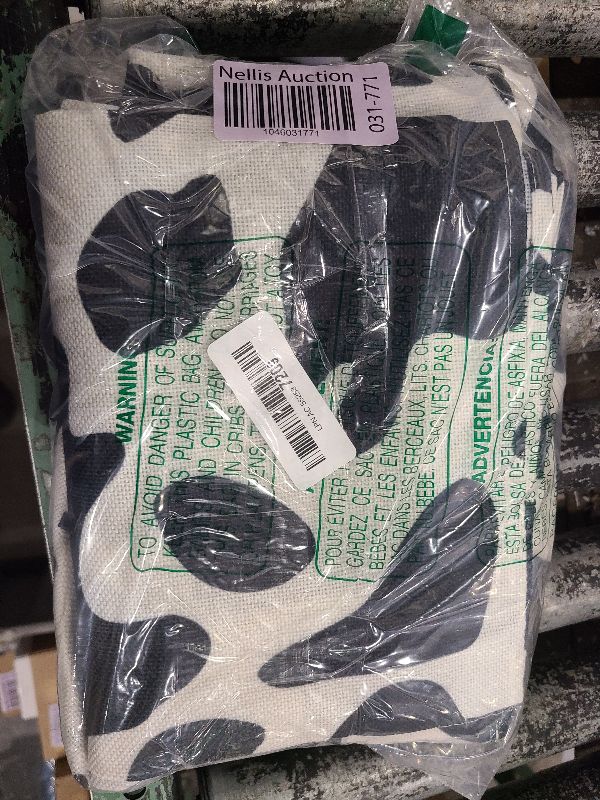 Photo 1 of 5 Pcs Linen Cow Print Table Runner Black and White Farm Cow Print Tablecloth Western Barnyard Cowboy Themed Table Cloths for Birthday Party Decorations Home Kitchen Supplies ( 13 x 72 in)