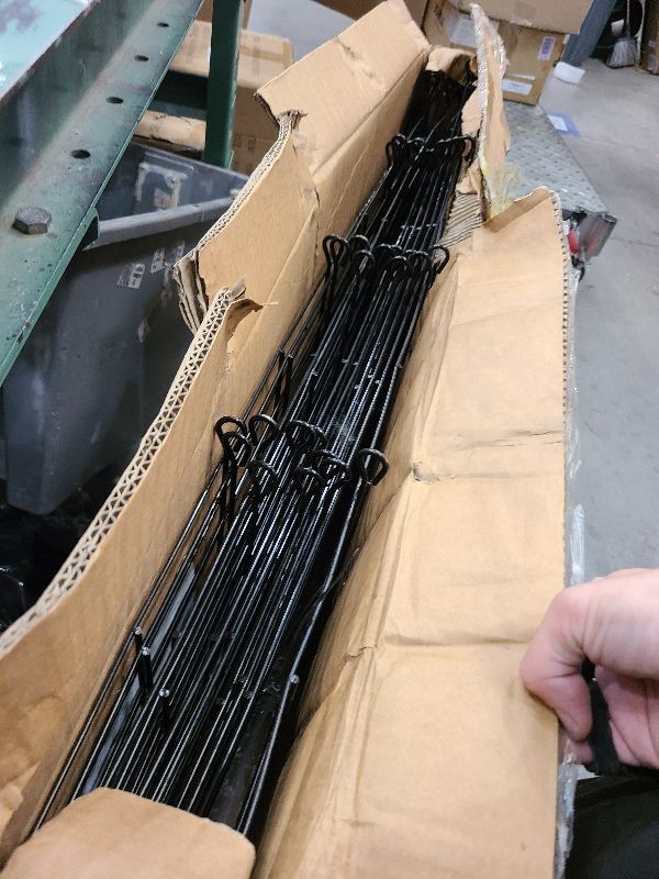 Photo 1 of 10 Panels Decorative Garden Fence with Gate, 40 in(H) X 23.6 ft(L) No Dig Dog Fence Animal Barrier Outdoor for Yard, Rustproof Metal Garden Edging and Borders, Temporary Fencing Stakes