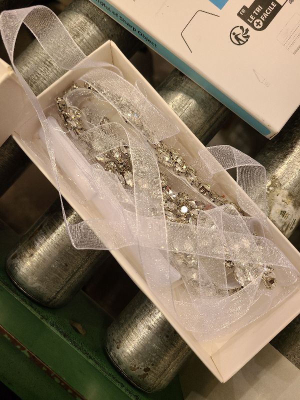 Photo 1 of 1 Yard Rhinestone Wedding Dress Applique Sparkly for Bridal Ribbon Belt Iron on Jeweled Crystal Thin Sash Applique for Women Formal Prom Evening Bridesmaid Gown