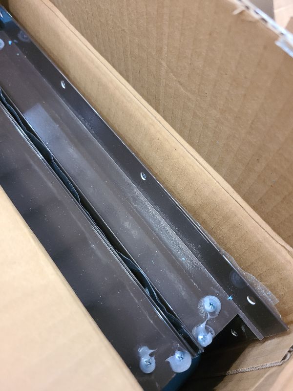 Photo 1 of 2 Pack 12" x 18" Brown Shed Window with Tempered Glass and Fiberglass Screen Household Sliding Windows with Screws for Shed, Chicken Coop, Playhouse, Garage and Barns