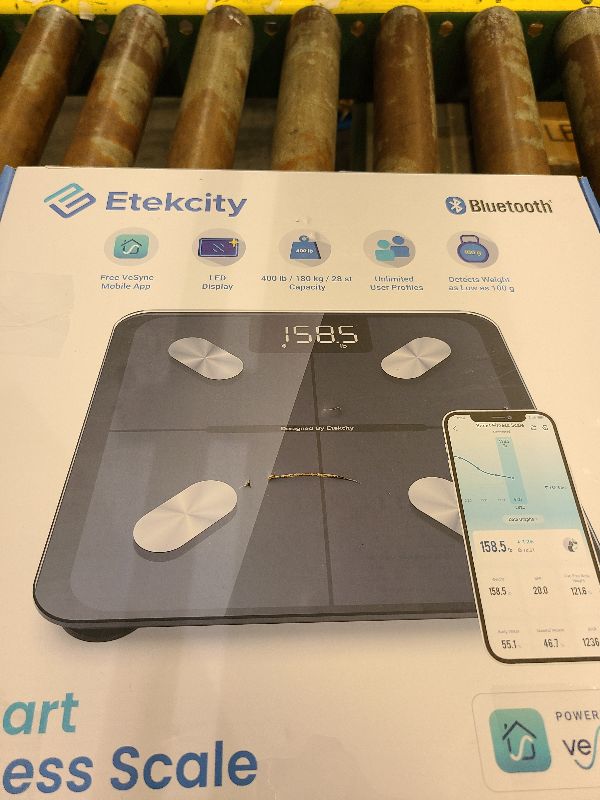 Photo 1 of Etekcity Smart Scale for Body Weight FSA HSA Store Eligible, Bathroom Digital Weighing Scale with BMI, Body Fat, Muscle Mass, Accurate Bluetooth Home User Health Equipment Sync Apps