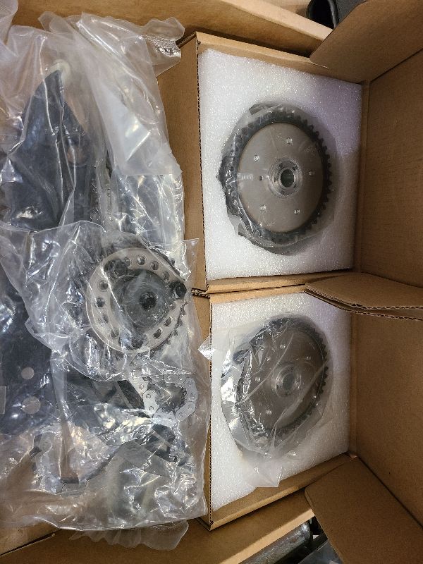 Photo 1 of 5.4 Timing Chain Kit W/Cam Phaser Timing Chain Tensioner Sprocket for 2005 Ford F150 2004-2008 2005-2010 Ford Expedition 5.4 3v Triton Engine Timing Chain Set Replace # 3R2Z-6A257-DA