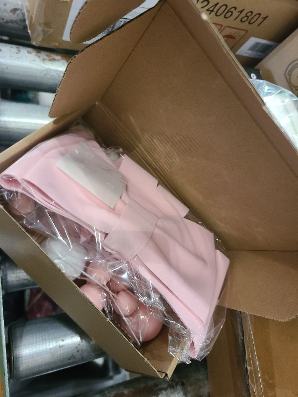 Photo 1 of 36 PCS Oversized Pink Bow Cake Toppers for Girls EVA Foam Bowknot Princess Cake Decorations Wedding Cake Topper for Birthday Baby Shower