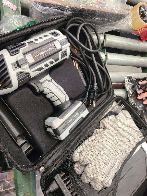 Photo 1 of Handheld Welding Machine 110V Portable Welder Handheld, 20-120Amp Welding Output Portable ARC Welder Gun with IGBT Inverter 6 Variable Current Adjustment Welding Machine for 1/16''-1/8'' Welding Rod