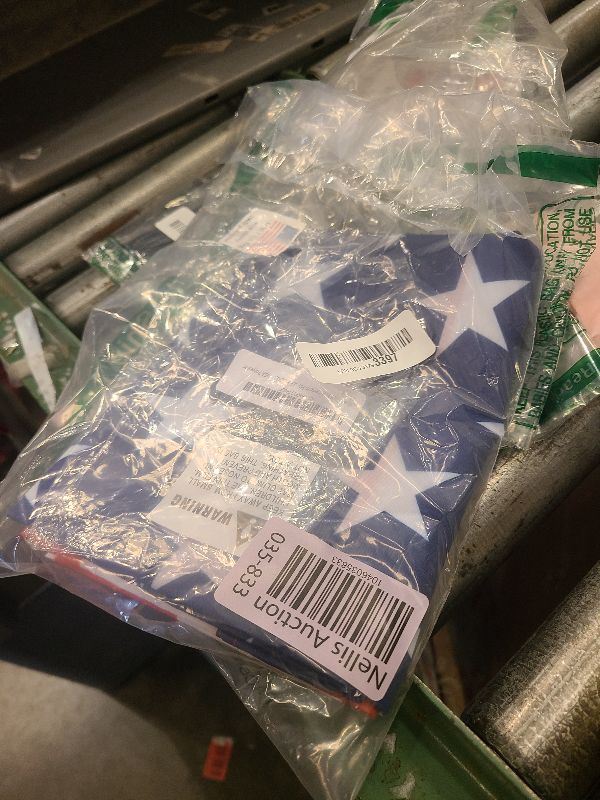 Photo 1 of 4Less 3x5 Ft American Flag with SLEEVE POLE POCKET - USA Polyester