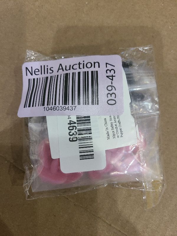 Photo 1 of 32pcs Safety Noses for Amigurumi, Doll Plastic Noses for Crochet Crocheting Animals Flocking Bear Nose with Washers, Puppet Crafts Making Supplies Plush Stuffed Toy Accessories (Pink & Black, 4 Sizes)