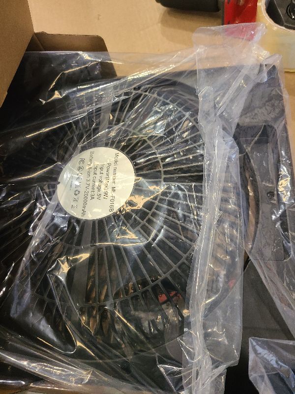Photo 1 of 20000mAh Rechargeable Fan for Camping - 55h Super Long Last Battery Operated Fan, 10" Square Table Fan with Timer, 210° Pivot 4 Powerful Speed for Travel Outdoor Emergency Hurricane Power Outage