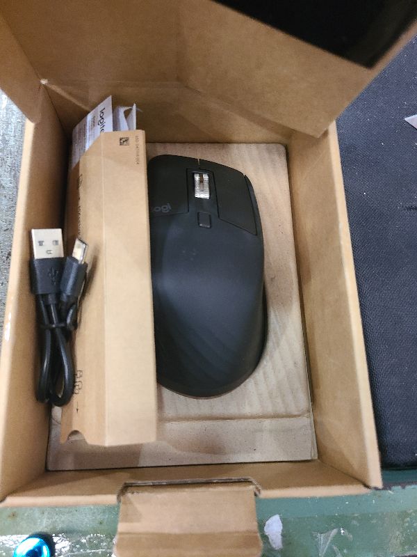 Photo 1 of Logitech MX Master 3S Wireless Mouse, Ultra-fast Scrolling, Ergo, 8K DPI, Track on Glass, Quiet Clicks, USB-C, Bluetooth, Windows, Linux, Chrome - Graphite