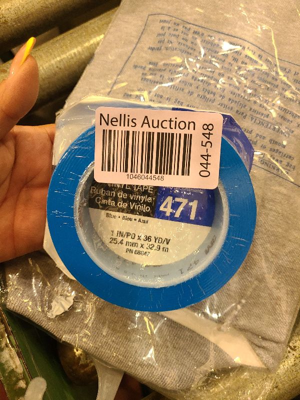 Photo 1 of 3M Vinyl Tape 471, 1 in x 36 yd, Blue, 1 Roll, Paint Alternative for Floor Marking, Social Distancing, Color Coding, Safety Marking