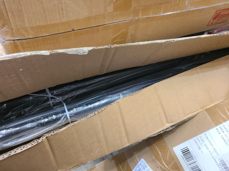 Photo 1 of 2 Pack Matte Black Disc Curtain Rods, 84-144 Inches Window Curtain Rod,Adjustable Room Darkening Curtain Rod with Aluminum Finials and Brackets,Wrap Around Design