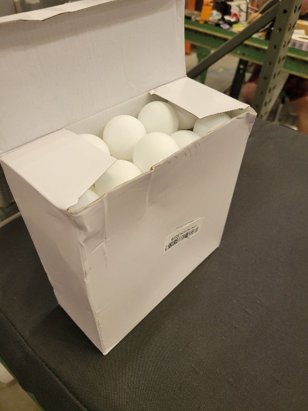 Photo 1 of 40MM Ping Pong Balls, 50 or 80 Pack Assorted Colored Tennis Balls Multi Color Plastic Balls Fun Beer Ping Pong Balls Bulk for Beer Pong Balls, Arts and Craft, Party Decoration, Cat Balls (50pcs-White)