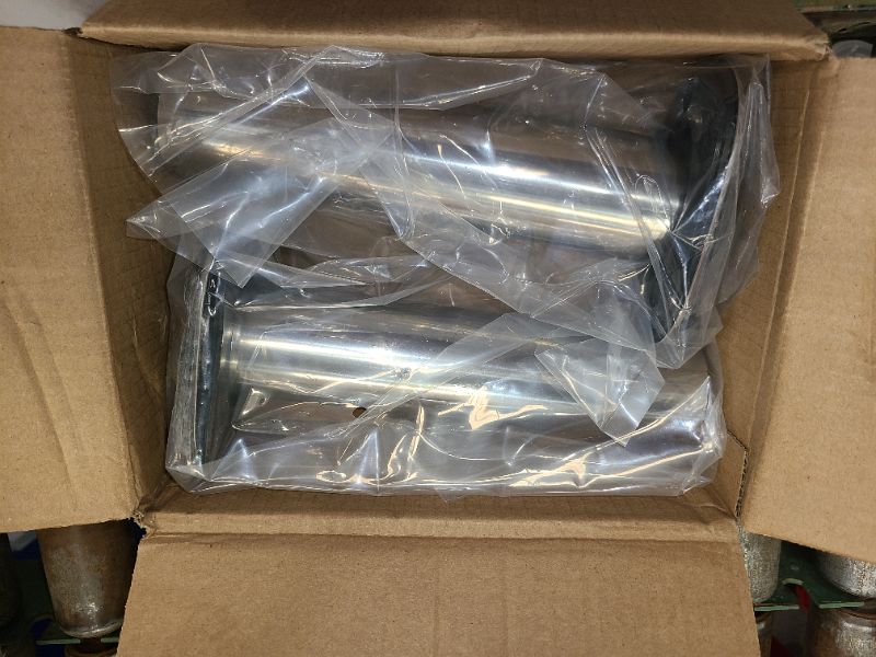 Photo 1 of 2Pcs Boat Stainless Steel Fishing Rod Holder Flush Mount 90 Degree with PVC Cap,Inner Tube and Gasket for Marine Boat Yacht
