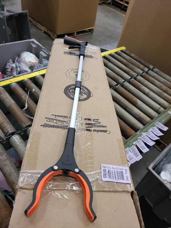 Photo 1 of 2024 Upgrade Grabber Reacher Tool, 360° Rotating Head, Wide Jaw, 32" Foldable, Lightweight Trash Claw Grabbers for Elderly, Reaching Tool for Trash Pick Up Stick, Litter Picker, Arm Extension (Orange)