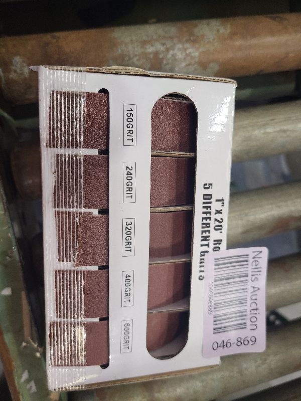 Photo 1 of 5 Grits Emery Cloth Roll, Multiple Grit Sizes, Abrasive Sandpaper Roll with Dispenser, 150 240 320 400 600 Grit Sandpaper Assortment, Wet Emory Cloths for Wood Furniture Metal Automotive (6Meters)