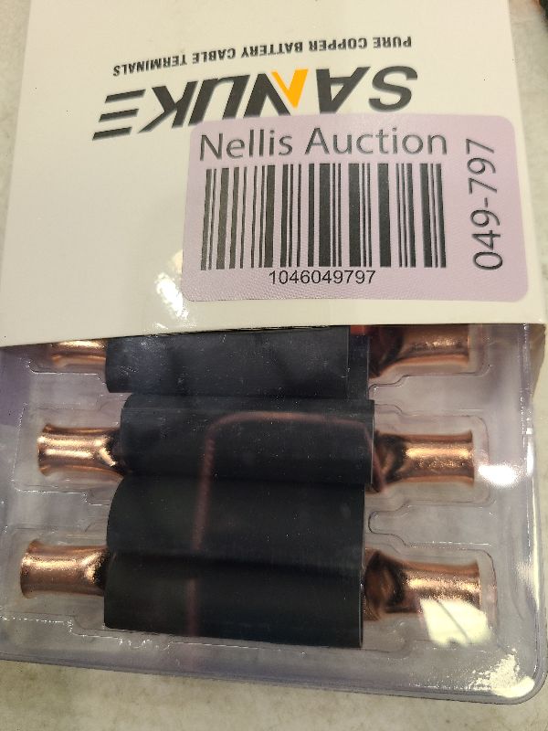 Photo 1 of 10pcs 4 Awg - 3/8 (M10) Sanuke Wire Lugs 4 Gauge Ring Terminal Connectors Ends, UL Listed Heavy Duty for Battery Cable Lug Wire Electrical Eyelets with 3:1 Dual Wall Adhesive Heat Shrink