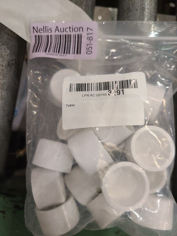 Photo 1 of 3/4inch White PVC Pipe End Cap Plug, 20Pcs PVC Pipe Plug Socket Fitting Adapter Connector for Building PVC Furniture DIY Garden Shelf, Schedule 40