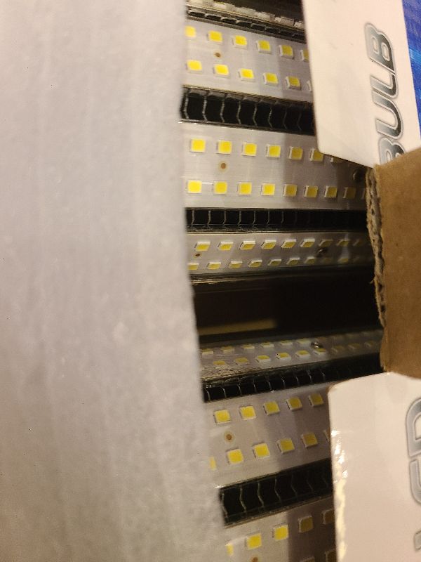 Photo 1 of 2 Pack 1200W Equivalent 100W LED Corn Bulbs 14500 Lumen 6500K Daylight White Corn Light Bulb Super Bright E26/E39 Base LED Corn Light Bulb for Commercial Industrial Lighting Warehouse Workshop Street