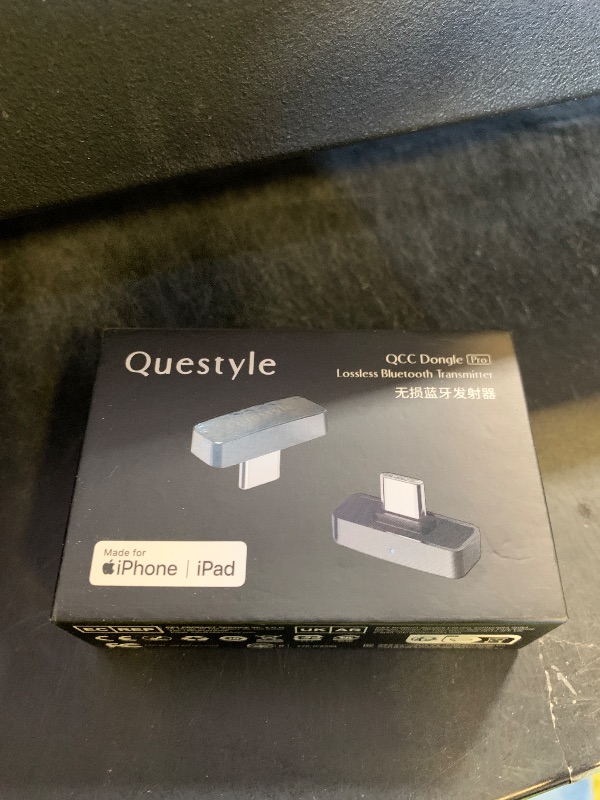 Photo 1 of Questyle QCC Dongle Pro [MFi Certified] USB-C Bluetooth Audio Adapter with LDAC,aptX Lossless&aptX-Adaptive,Low Latency Bluetooth 5.4 Dongle for PS5,Wireless Lossless Transmitter for PC/Headphones