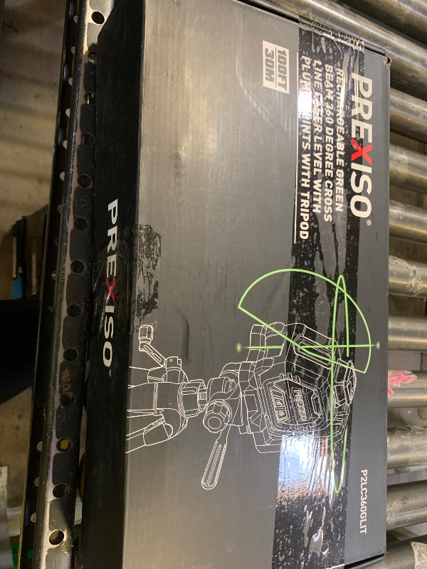 Photo 1 of PREXISO 360 Laser Level with Tripod & 2 Plumb Dots - IP54 Rechargeable Point Cross Laser Level Self-Leveling- Lazer Leveler Tool 3 Brightness Settings, Plumb Spot Lazer Level for Construction, Ceiling