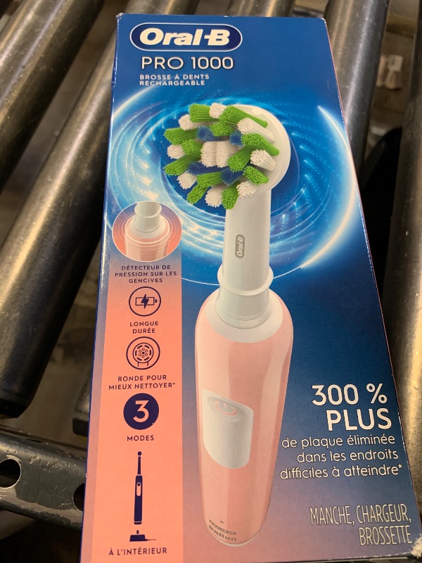 Photo 1 of Oral-B Pro 1000 Rechargeable Electric Toothbrush, Pink