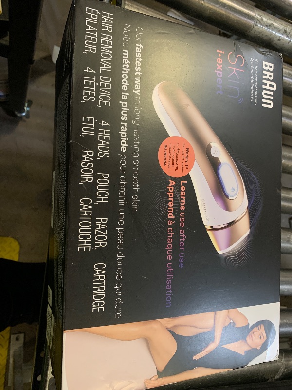 Photo 1 of Braun Smart IPL, Skin i·Expert Pro 7, VOGUE's Best Hair Removal Device, IPL Hair Removal for Women and Men, Permanent Laser Hair Reduction At-Home, World's 1st Smart App, 4 Heads, IPL7387