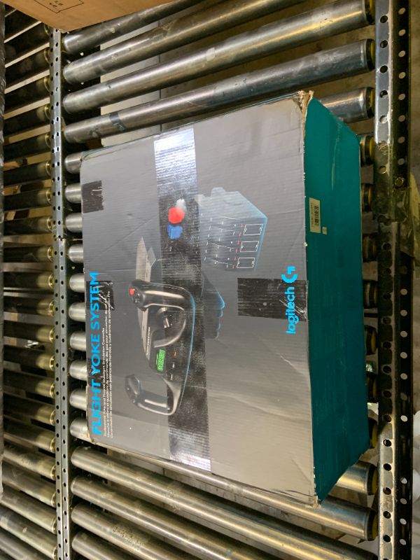 Photo 1 of Logitech G PRO Flight Yoke System, Professional Simulation Yoke and Throttle Quadrant, 3 Modes, 75 Programmable Controls, Configurable Knobs, Steel Shaft, USB, PC - Black