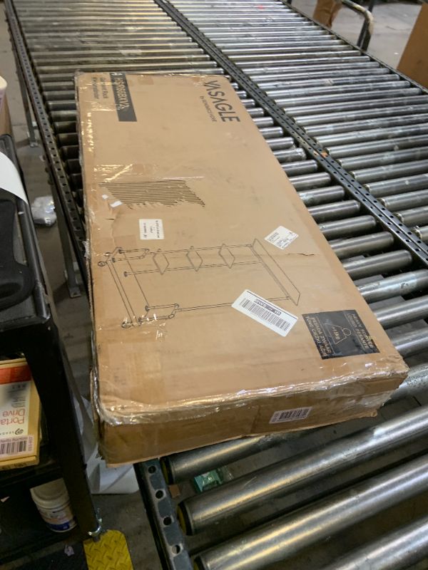 Photo 1 of ******PARTS******VASAGLE Clothes Rack, Clothing Garment Rack on Wheels, Rolling Clothes Organizer with 5-Tier, Industrial Pipe Style, Rustic Brown UHSR66BX