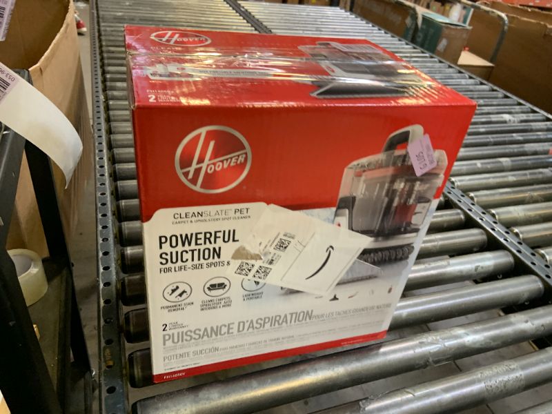 Photo 1 of Hoover CleanSlate Plus Portable Carpet + Upholstery Spot Cleaner Machine, Powerful Suction with Versatile Tools, Pet Stain Remover, Car and Auto Detailer, Pair with Hoover Carpet Cleaner Solution