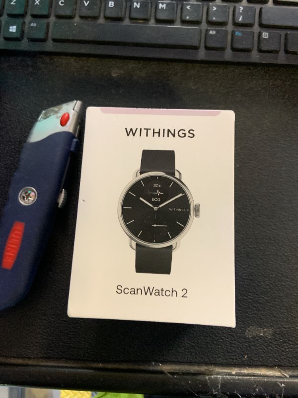 Photo 1 of WITHINGS ScanWatch 2 - Hybrid Smart Watch, Heart Rate Monitoring, Fitness Tracker, Cycle Tracker, Sleep Monitoring, GPS Tracker, 30-Day Battery Life, Android & Apple Compatible, HSA/FSA