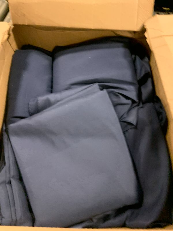 Photo 1 of 10 Pack Navy Blue Tablecloths for 8ft Rectangle Tables 60 x 126 Inch - Polyester Table Cover Stain and Wrinkle Resistant Washable Fabric Table Clothes for Wedding Party Banquet Reception Restaurant
