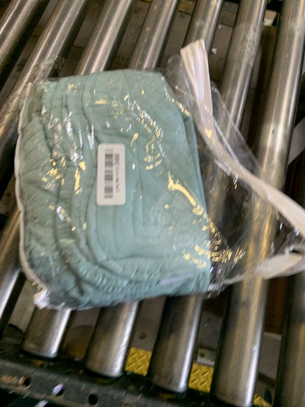 Photo 1 of DaisyHuang Oversized Bedspread - Queen Size Bedding Cover - Modern & Contemporary Coverlet Set, Real Stitching, Reversible, Lightweight, 5 Piece, Seaglass