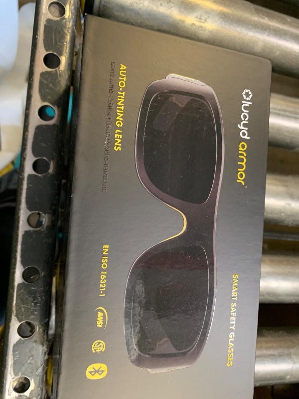 Photo 1 of Lucyd Armor Smart Safety Glasses for Men & Women, TR90 Frame, Bluetooth Smart Safety Glasses with Light Adaptive Lenses, Open Ear Speakers & Microphone - ANSI Z87.1 (Standard)