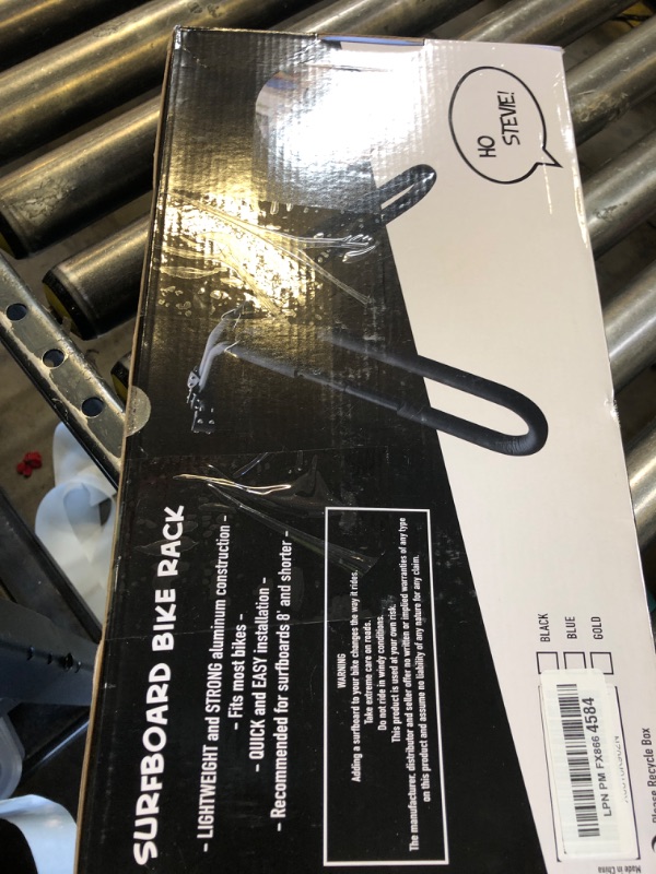 Photo 1 of Ho Stevie! Surfboard Bike Rack - Fits Most Bikes, Easy Install, for Surf Boards 8 Feet Or Shorter - Cruise to Your Surf Spot