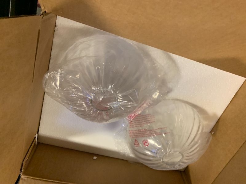 Photo 1 of Clear Glass Shade,Replacement Globe & Cover for Lighting Fixture, 8" Diameter, Replacement with 1.65 Inch Fitter for Wall Lamps Chandeliers or Ceiling Light (2, 8Inch - Clear Glass)