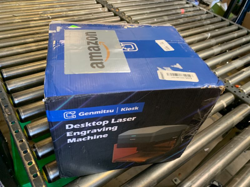 Photo 1 of Genmitsu Kiosk 10W 10000mW Laser Engraver, Light Weight & Portable Laser Engraver Machine, Home Laser Cutter with Acrylic Enclosure for Wood/Leather/Metal, 3.9'' x 3.9'' Engraving Area, Safety Class 1