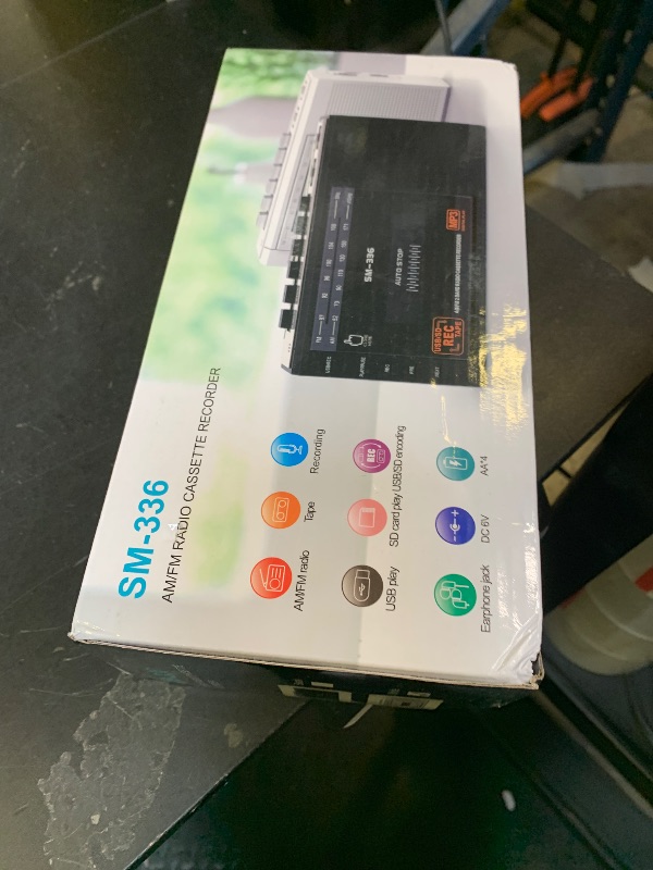 Photo 1 of SEMIER Small Cassette Player Recorder, Cassette to Digital Converter via USB or Micro SD Card, Powered by AC or 4 AA Battery, AM FM Radio Tape Recorder with Build-in Speaker and Earphone Jack