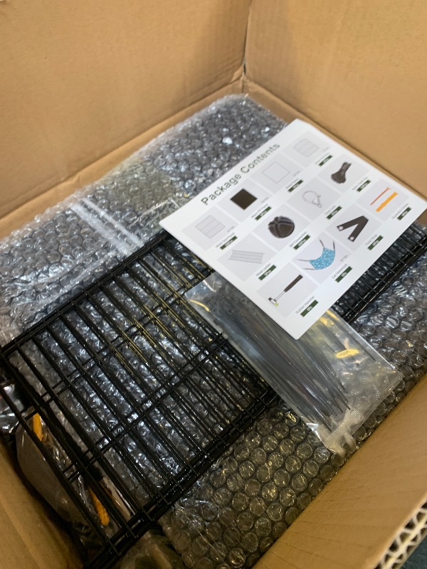 Photo 1 of VISCOO Cat Cage, 4-Tier DIY Cat Enclosures Catio, Cat Playpen Indoor & Outdoor with Hammock, Detachable Metal Wire Kennel Cats Crate, 2x2x4 Exercise Place for 1-3 Cats/Kitten