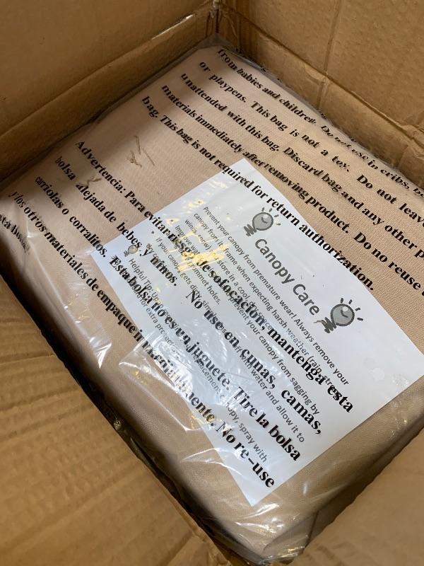 Photo 1 of Garden Winds Reinforced Replacement Canopy Top Cover Compatible with The X002045IRZ EliteShade USA 12' x 12' Gazebo - Classic Sand, Riplock 500