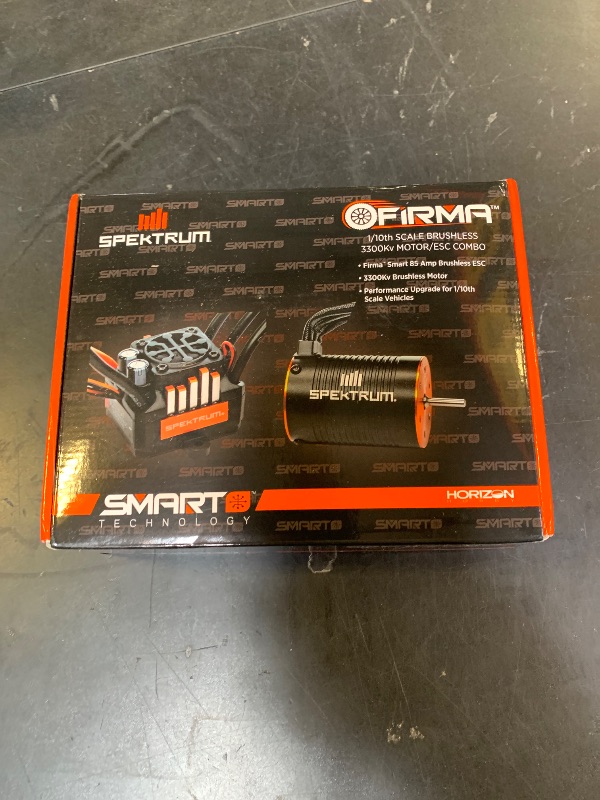 Photo 1 of Spektrum Firma 85A Brushless Smart ESC / 3300Kv Sensorless Motor Combo, SPMXSEMC01, Black