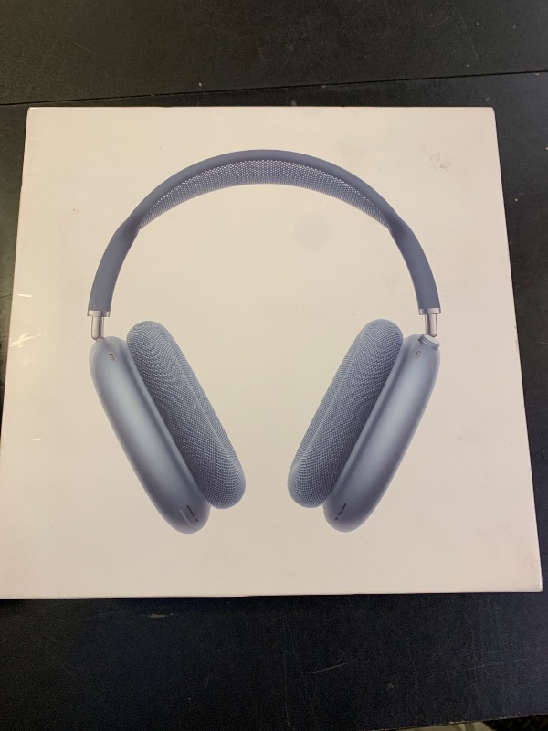 Photo 1 of Apple AirPods Max Wireless Over-Ear Headphones, Pro-Level Active Noise Cancellation, Transparency Mode, Personalized Spatial Audio, USB-C Charging, Bluetooth Headphones for iPhone - Blue