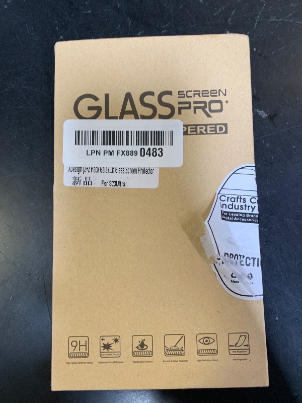 Photo 1 of [2+2 Pack for Samsung Galaxy S23 Ultra Screen Protector, Camera Lens Protector, Ultra Clear, Fingerprint Compatible, Anti-Scratch, Case Friendly