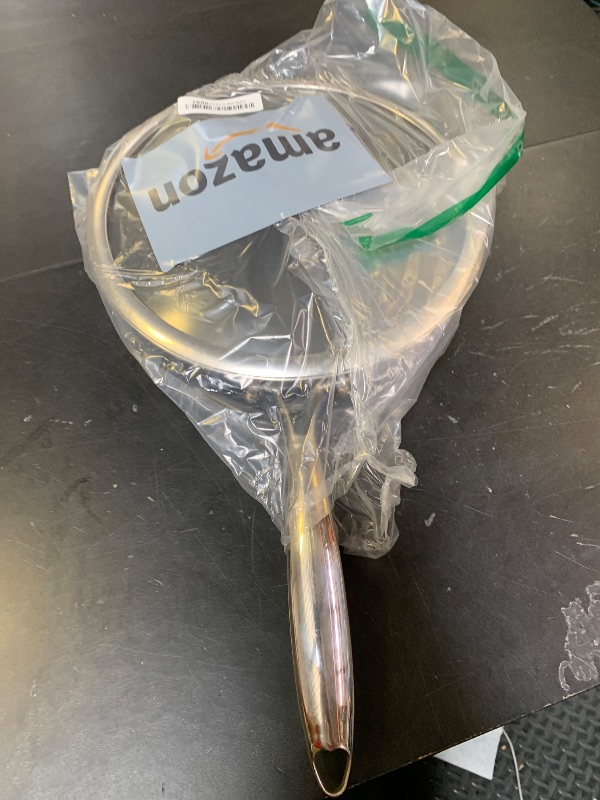 Photo 1 of 10.5 inch Frying Pan Nonstick with Lid, 2.5 Qt Deep Non Stick Stainless Steel Sauté Pan Skillet, Dishwasher and Oven Safe, Compatible with All Cooktops