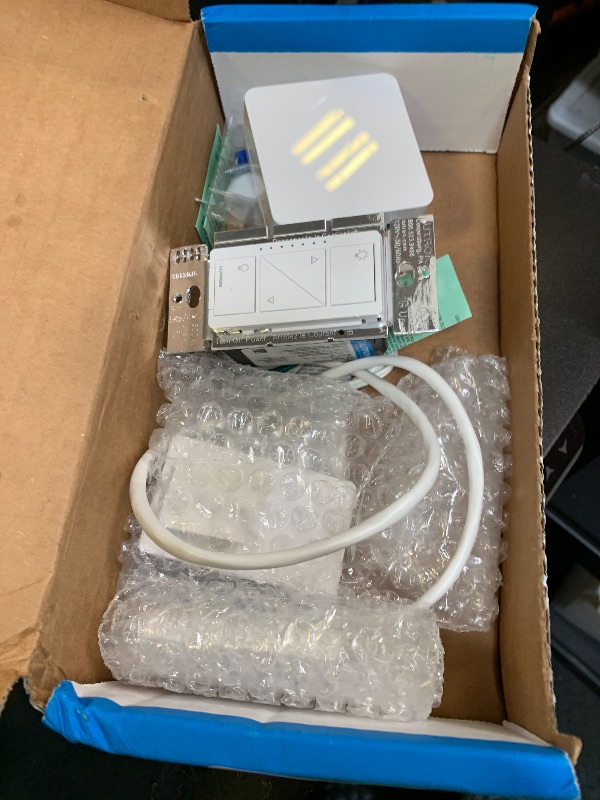 Photo 1 of Lutron Diva Smart Dimmer Switch Kit for Caseta Lighting w/ Hub, Pico Remote & Pedestal, Smart Dimmer Works with Apple Home, Ring, Google Home, 3 Way, DVRF-BDG-1DP-A