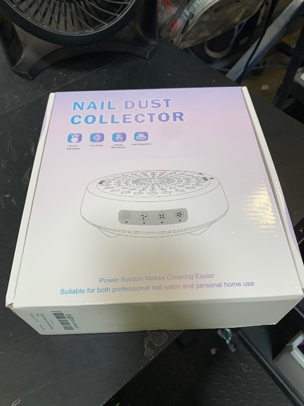 Photo 1 of Professional Nail Dust Collector, Quiet Nail Vacuum Cleaner Machine with Reusable Filter, Powerful Suction Nail Tech Dust Fan for Acrylic Gel Nails Art Polishing, Manicure Pedicure Salon Home Use