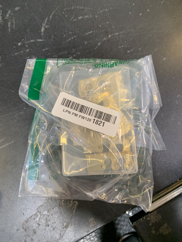 Photo 1 of 10 pcs Solid Brass Baseboard Corner Protectors, Skirting Board Corner Protectors, Vintage Metal Corner Protector Table Corner Edge Cover Safety Bracket with Screws (10, Gold)