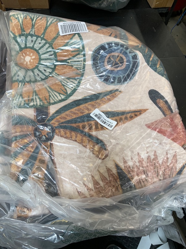 Photo 1 of Zealude Egypt Floral Washable Area Rugs for Living Room 5x7 Boho Large Vintage Beige Bedroom Dining Room Rug,Non Slip Soft Throw Carpet for Entryway Kitchen Office Hardwood Playroom (5 x 7)