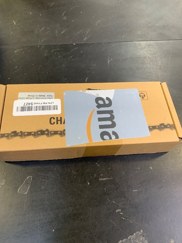 Photo 1 of 5 Pack 16 Inch Chainsaw Chain 56 Drive Links .050" Gauge, 3/8" Pitch Replacement Chains Compatible with Greenworks, Echo, Poulan, Craftsman, Ryobi