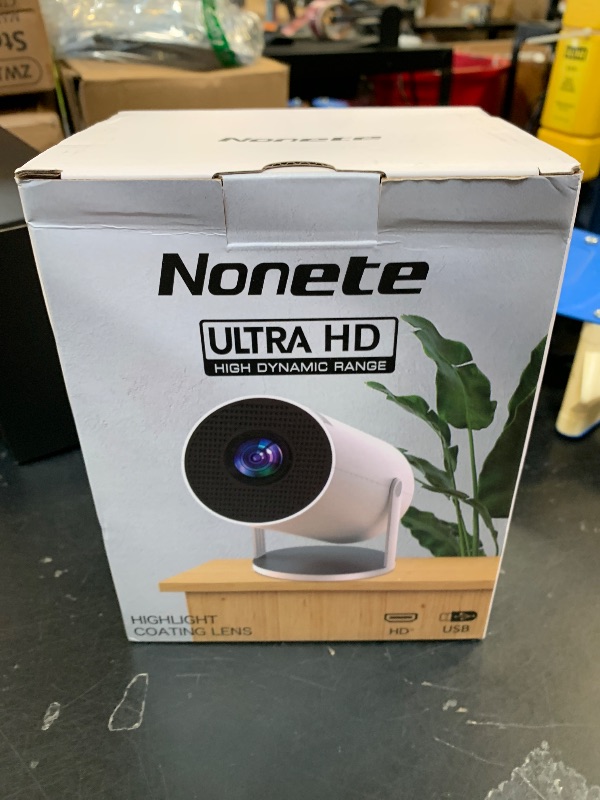 Photo 1 of [2026 Upgraded] Mini Projector 4K Supported 1080P FHD - Auto Keystone 270° Rotatable, WiFi 6 & Bluetooth 5.2, Smart Android TV OS, Portable Projector Compatible with HDMI/TV Stick/Laptop/Phone(Black)