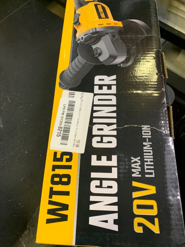 Photo 1 of Angle Grinder 4-1/2" Brushless for Dewalt 20V Battery, 6 Variable Speed Power Grinder, Cordless Angle Grinder Power Tools For Cutting Grinding Polishing (Tool Only)