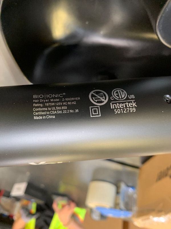 Photo 1 of Bio Ionic 10X Ultralight Speed Hair Dryer, Blow Dryer with Adjustable Heat & Speed, Memory Function, Professional Hair Styling Tool for Fast, Frizz-Free Hairstyles, Black